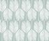 Cycas fabric - White on Green
