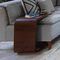 Mode Side Table Small - Slides Under Sofa - Walnut Wood 0