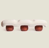 Rock Wave - Velvet Upholstery & Wooden Legs