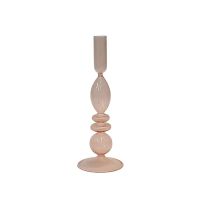 Pastel Glass Candle Holder