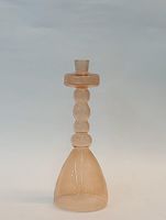 Amber Glass Candle Holder