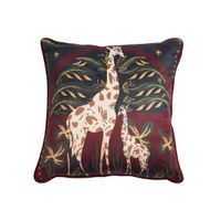 Giraffe Love - Velvet Cushion