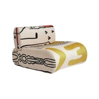 Kipu Single Seat Yellow - Vibrant Velvet Design with Comfortable Foam Padding