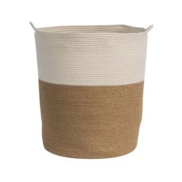 Jute x Cotton Laundry Basket