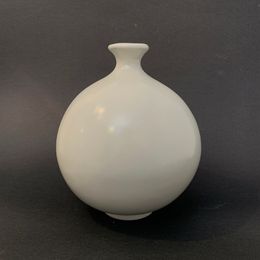 Medium Round White Vase