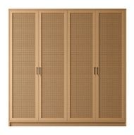Bay Cane Hinged Wardrobe