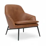 AC027 Armchair Leather Upholstered