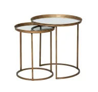 Atik Side Table AG1006 - Sturdy Metal Frame