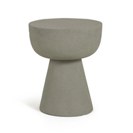 طاولة زوي الجانبية – طاولة مستديرة عصرية من الألياف الزجاجية