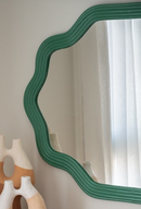 Lia Bamboo Wavy Mirror