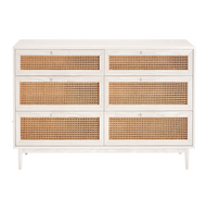 Sidra Cane Chest of Drawers With 6 Spacious Drawers