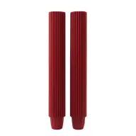 27 cm Corrugated Taper Candles – Set of 2