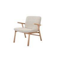 كرسي لوجو بهيكل خشبي ومقعد وظهر منجدين