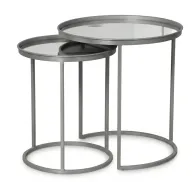 Atik Side Table AG1006 - Sturdy Metal Frame