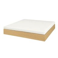 قاعدة سرير خشبية بصندوق تصميم بسيط