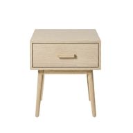 Alba Bedside Table With 1 Drawer & Slanted Legs