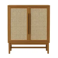 Sidra Cane Cabinet With Sturdy Wooden Structure