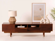 Linza Beech Wood TV Unit With Oak Veneer