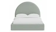 Echo Bed With Plain Arched Upholstered Headboard