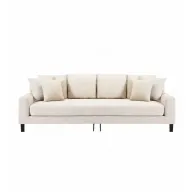 Alenny Three-Seater Couch With Sleek Black Legs