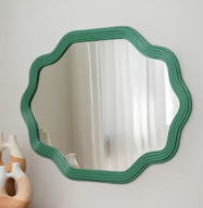 Lia Bamboo Wavy Mirror