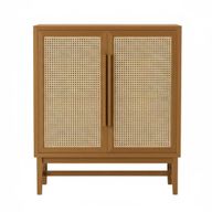 Sidra Cane Cabinet With Sturdy Wooden Structure