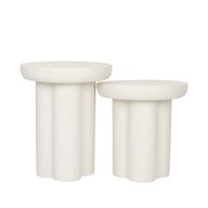 Mono Fiberglass Side Table Set