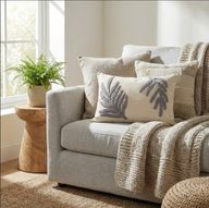 Golden Leaf Tufted Cushion CL-29