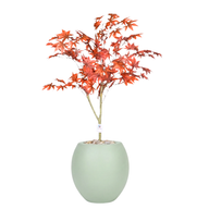 Artificial Red Maple Tree with Pot Pola