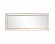 Dorte Gold Trim Mirror – Elegant Full-Length Rectangular Wall Mirror