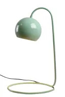 Curly Black Glossy Table Lamp