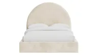 Echo Bed With Plain Arched Upholstered Headboard