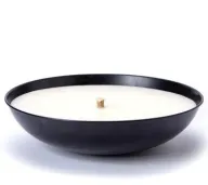 Large Outdoor Lemon Scented Citronella Bowl in Black