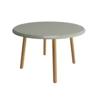 ترابيزة مستديرة من خشب الزان \العزيزي مع أرجل مائلة