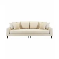 Alenny Three-Seater Couch With Sleek Black Legs