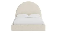 Echo Bed With Plain Arched Upholstered Headboard