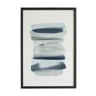 Sama Abstract Blue Watercolor Wall Art