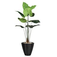 Artificial Taro Tree in Terrazzo Pot