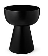 طاولة زوي الجانبية – طاولة مستديرة عصرية من الألياف الزجاجية