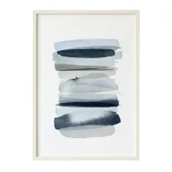 Sama Abstract Blue Watercolor Wall Art