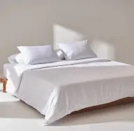 طقم غطاء لحاف - سادة - ساتين - كينج