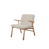 كرسي لوجو بهيكل خشبي ومقعد وظهر منجدين