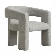 Boucle Fully Upholstered Chair