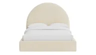 Echo Bed With Plain Arched Upholstered Headboard