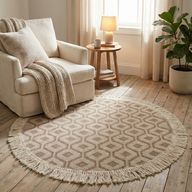 Geo Weave Round Kilim Floormat CL-005