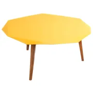 Hexi Coffee Table In Beech Wood & Slanted Legs