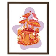 Darwisha Shrooms Original Art Print