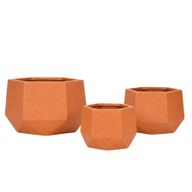 Stellar Fiberglass Planter Set