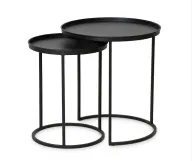 Atik Side Table AG1006 - Sturdy Metal Frame