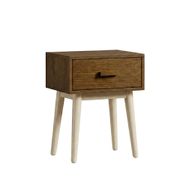 Alba Bedside Table With 1 Drawer & Slanted Legs